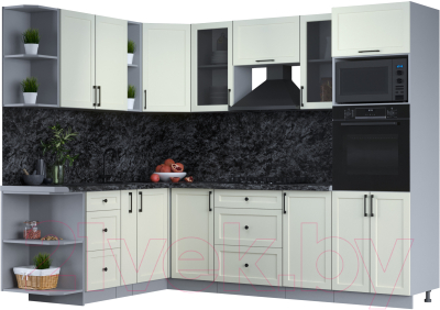 Готовая кухня Интерлиния Тренд 1.88x2.6 ВТ левая - фото