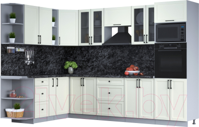 Готовая кухня Интерлиния Тренд 1.88x3.0 ВТ левая - фото