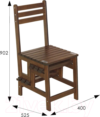 Cтул-лестница Мебелик Массив (орех)