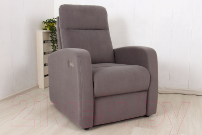 Кресло-реклайнер DiArt Лаунж (велюр Ultra Stone)