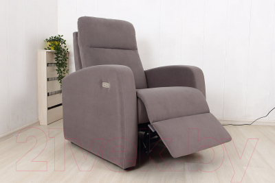 Кресло-реклайнер DiArt Лаунж (велюр Ultra Stone)
