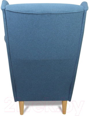 Кресло мягкое DiArt Лорд (велюр Antonio Blue/ножки светлые)