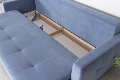 Диван DiArt Медисон-2 (велюр Teddy 310/ножки металл)