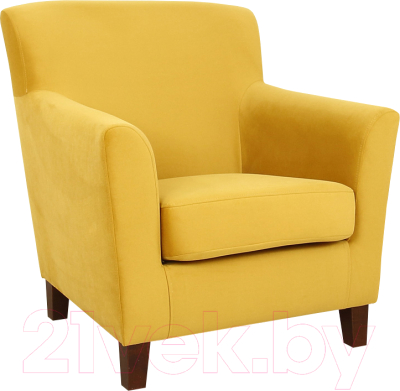 Кресло мягкое DiArt Прада 1П (велюр Махх 560/ножки венге) - фото