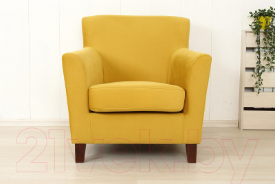 Кресло мягкое DiArt Прада 1П (велюр Махх 560/ножки венге)