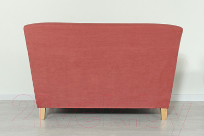 Диван DiArt Прада 2П (велюр Ultra Coral/ножки светлые)