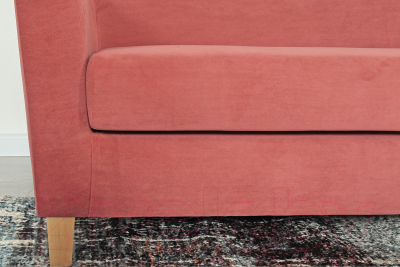 Диван DiArt Прада 2П (велюр Ultra Coral/ножки светлые)