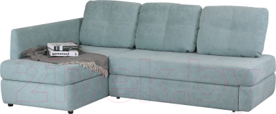 Диван угловой DiArt Сильвия Elax левый (велюр Happy 690) - фото