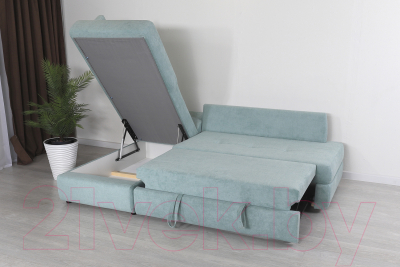 Диван угловой DiArt Сильвия Elax левый (велюр Happy 690)