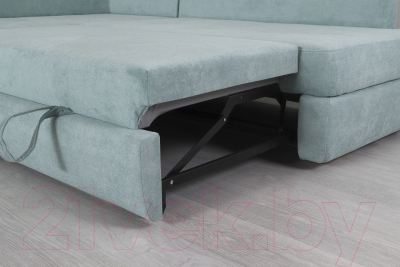 Диван угловой DiArt Сильвия Elax левый (велюр Happy 690)