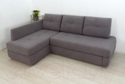 Диван угловой DiArt Сильвия Elax левый (велюр Магия 88)