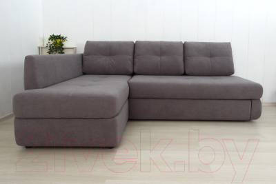 Диван угловой DiArt Сильвия Elax левый (велюр Магия 88)