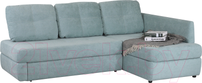 Диван угловой DiArt Сильвия Elax правый (велюр Happy 690) - фото