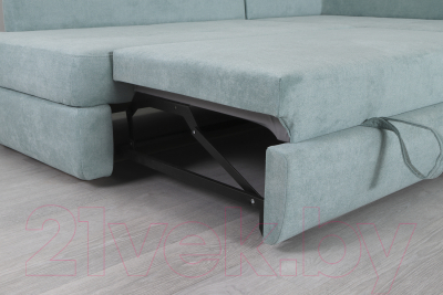 Диван угловой DiArt Сильвия Elax правый (велюр Happy 690)