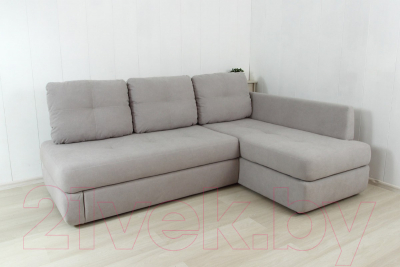 Диван угловой DiArt Сильвия Elax правый (велюр Магия 3)