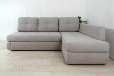 Диван угловой DiArt Сильвия Elax правый (велюр Магия 3)