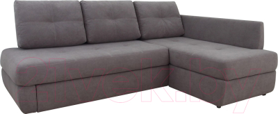Диван угловой DiArt Сильвия Elax правый (велюр Магия 88) - фото