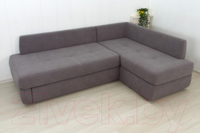 Диван угловой DiArt Сильвия Elax правый (велюр Магия 88)