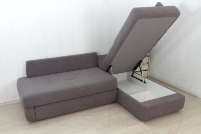 Диван угловой DiArt Сильвия Elax правый (велюр Магия 88)