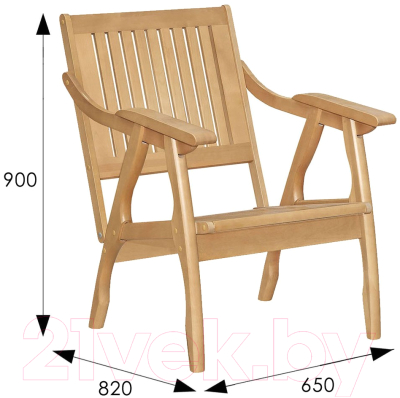 Кресло садовое Мебелик Массив решетка (бук)