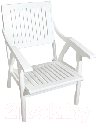 Кресло садовое Мебелик Массив решетка (снег)