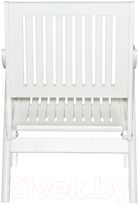 Кресло садовое Мебелик Массив решетка (снег)