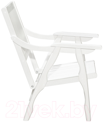 Кресло садовое Мебелик Массив решетка (снег)