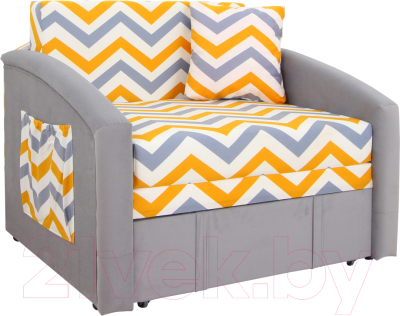 Диван DiArt Кеша 800 (велюр Rikko Yellow/Магия 53) - фото