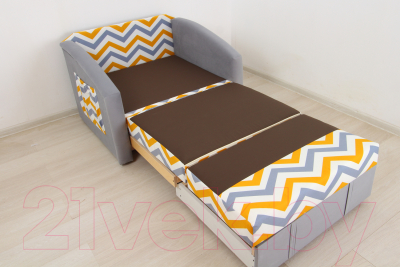 Диван DiArt Кеша 800 (велюр Rikko Yellow/Магия 53)