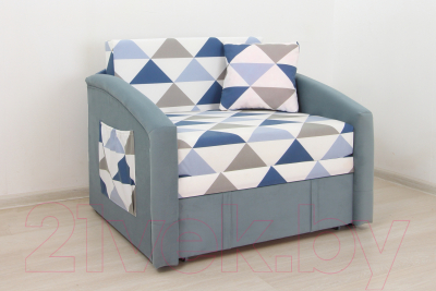 Диван DiArt Кеша 800 (велюр Olaf Blue/Магия 88)