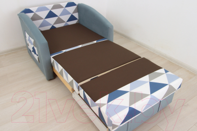 Диван DiArt Кеша 800 (велюр Olaf Blue/Магия 88)