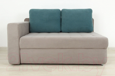 Тахта DiArt Студент левая (велюр Магия 172/Магия 53)