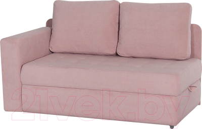 Тахта DiArt Студент левая (велюр Ultra Rose) - фото