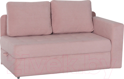 Тахта DiArt Студент правая (велюр Ultra Rose) - фото