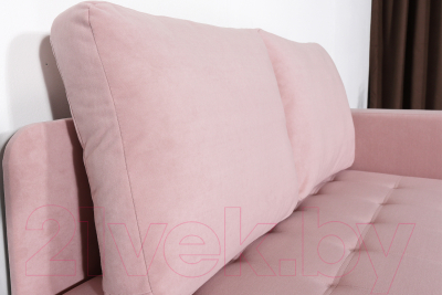 Тахта DiArt Студент правая (велюр Ultra Rose)