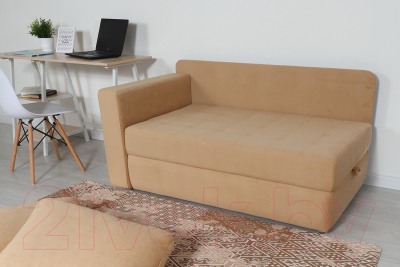 Тахта DiArt Студент левая (велюр Velutto 02)