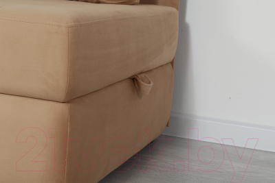 Тахта DiArt Студент левая (велюр Velutto 02)