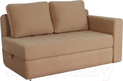 Тахта DiArt Студент правая (велюр Velutto 02) - фото