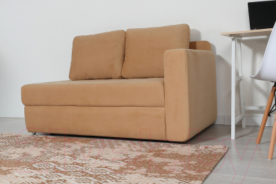 Тахта DiArt Студент правая (велюр Velutto 02)