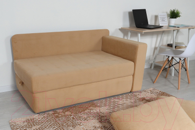 Тахта DiArt Студент правая (велюр Velutto 02)