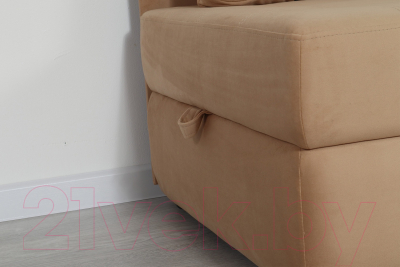 Тахта DiArt Студент правая (велюр Velutto 02)