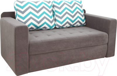 Тахта DiArt Студент 2П левая (велюр Willy Mint/Магия 57) - фото