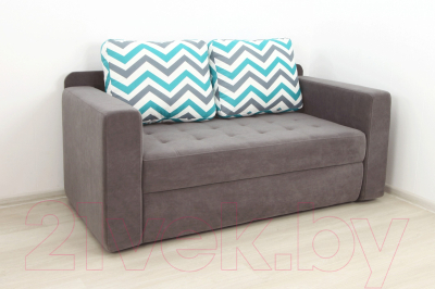 Тахта DiArt Студент 2П левая (велюр Willy Mint/Магия 57)