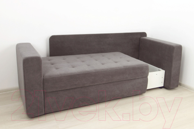 Тахта DiArt Студент 2П левая (велюр Willy Mint/Магия 57)