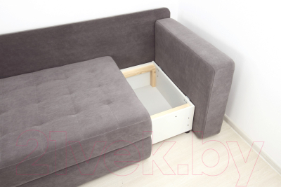 Тахта DiArt Студент 2П левая (велюр Willy Mint/Магия 57)