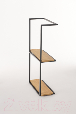 Полка РасГар Ассистент (черный/дуб сантана)