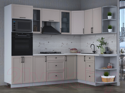 Готовая кухня Интерлиния Тренд 1.68x2.6 ВТ правая