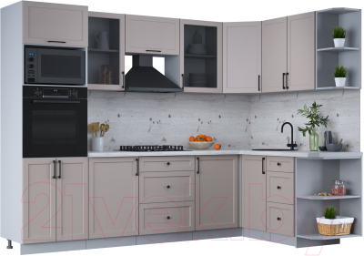 Готовая кухня Интерлиния Тренд 1.68x2.8 ВТ правая - фото