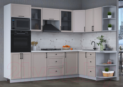 Готовая кухня Интерлиния Тренд 1.68x2.8 ВТ правая