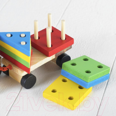 Конструктор Лесная мастерская Паровоз / 280953